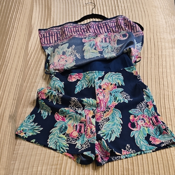 Lilly Pulitzer Blue and Pink Floral Mini Dress - Picture 6 of 14